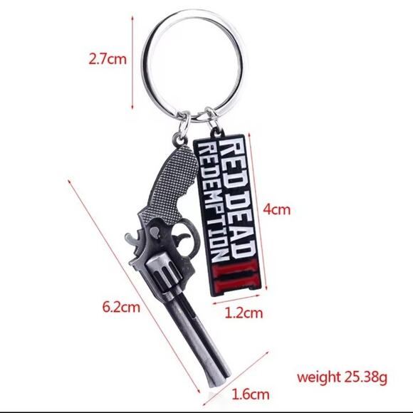 Red Dead Redemption 2 Keychain Gamer Christmas Birthday Halloween Cosplay Gift - Picture 3 of 5